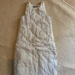 Louelle Sleeping bag | grey gingham, year round weight 2.5 TOG